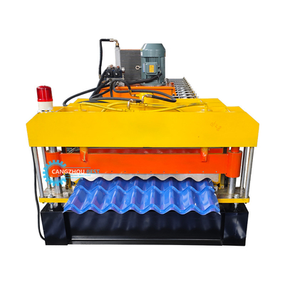 メタル屋根タイル ガラスのシートロール形成機械 8.5kw