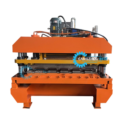 液圧切削 5.5kw パワー カラー スチール プロフィール ロシア タイル ロール 形成 機械