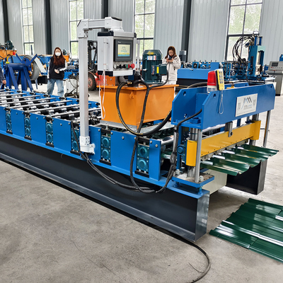 耐久性 45# 鋼ロール メタル 屋根 形成 機械 3Kw 水力 ステーション パワー と 5.5Kw メイン モーター パワー