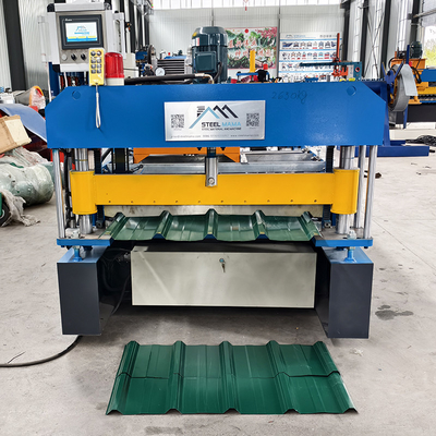 耐久性 45# 鋼ロール メタル 屋根 形成 機械 3Kw 水力 ステーション パワー と 5.5Kw メイン モーター パワー