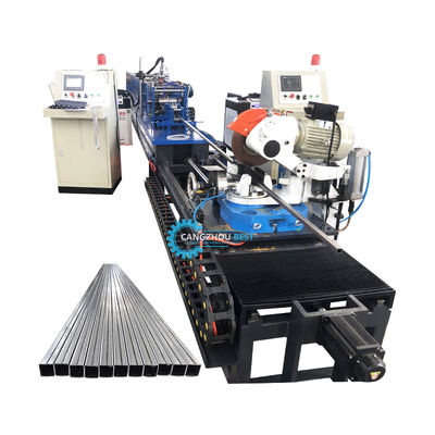 20x20mm 小型鋼材レーザー溶接角パイプ製造ロールフォーミングマシン