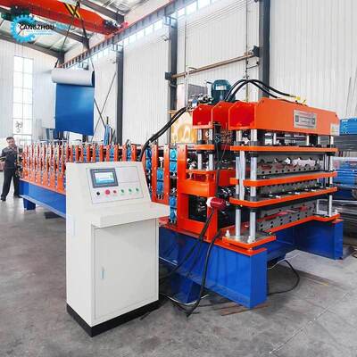 省スペース三層カラー鋼タイルロール成形機