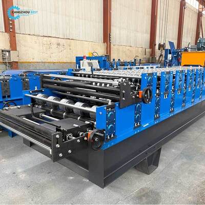 ダブルレイヤー台形IBRシート 840&836波形シート屋根製造ロールフォーミングマシン
