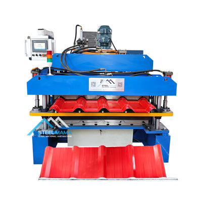 PLC制御のダブルプロフィール屋根シートロール形作機